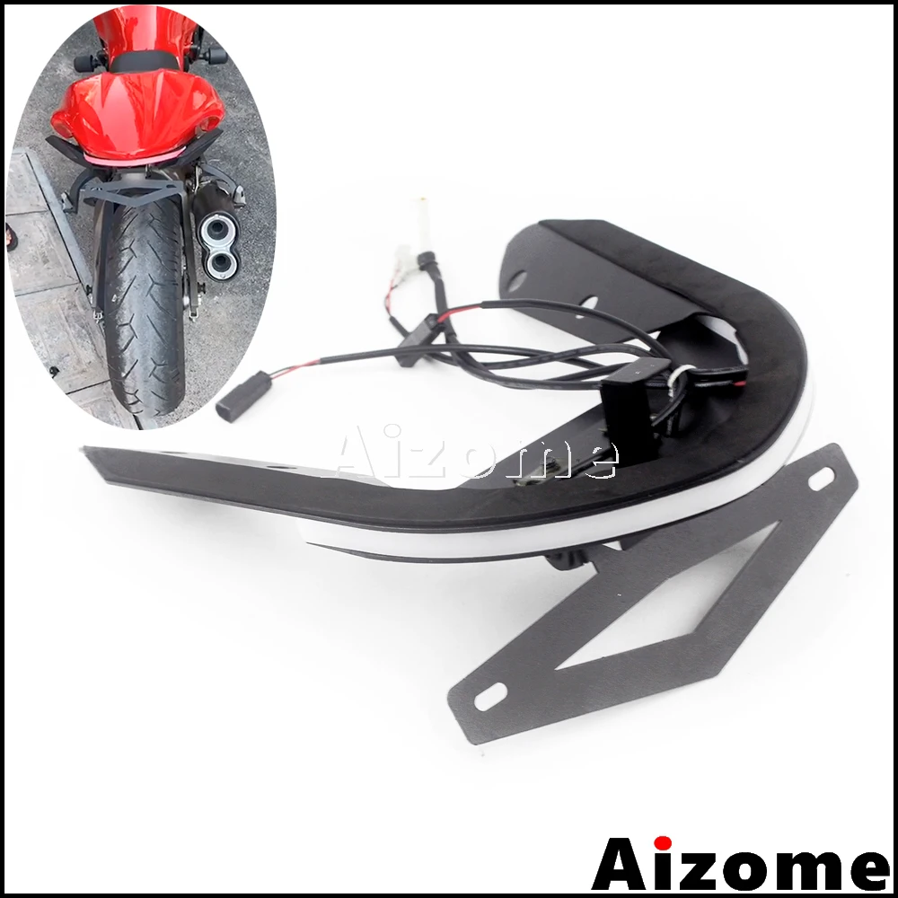 

Мотоцикл Fender Eliminator комплект для Ducati Monster 1200 S 2014-2016 Monster 821 15-2017 светодиодный последовательный поворотники хвост аккуратный