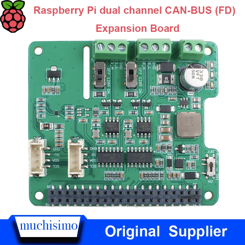 Плата расширения Raspberry Pi 3B 2B двухканальная CAN BUS (FD) плата автомобильного автобуса