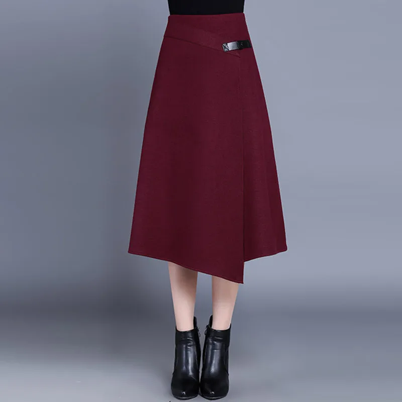 Женские осенне зимние юбки официальная длинная юбка А силуэта Женская