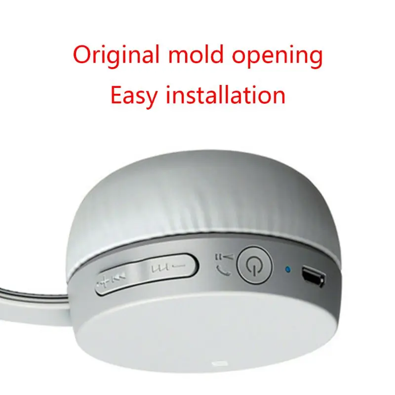 

1Pair Replacement Sleeve Foam Ear Pads Cushion Leather Earpad for S-o-n-y WH-CH400 Headphone