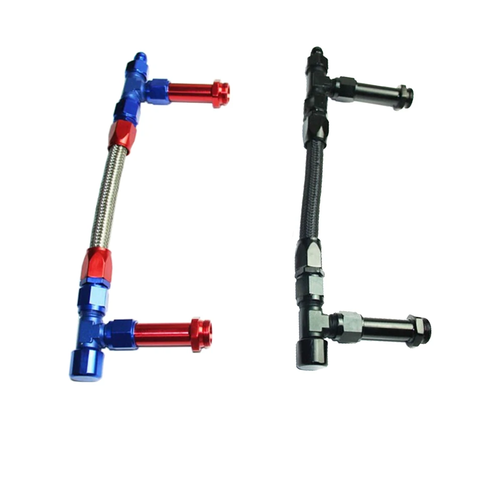 RESO AN8 8AN двойная подача топливная леска Carb для Holley Dominator 4500 Series 7/8 &quot 20 thread|Подача и