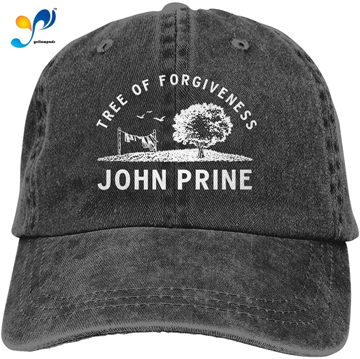 

Джинсовая кепка John Prine, бейсболка, винтажная потертая Регулируемая хлопковая кепка для мужчин и женщин, Черная