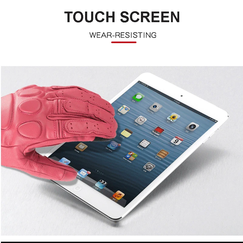 Мужские и женские мотоциклетные перчатки коричневые кожаные в стиле ретро для