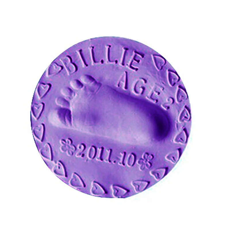 

Baby Footprint Foot Non Toxic Easy To Use DIY Handprint Cast Set Gift Soft Clay Casting Fingerprint Commerce