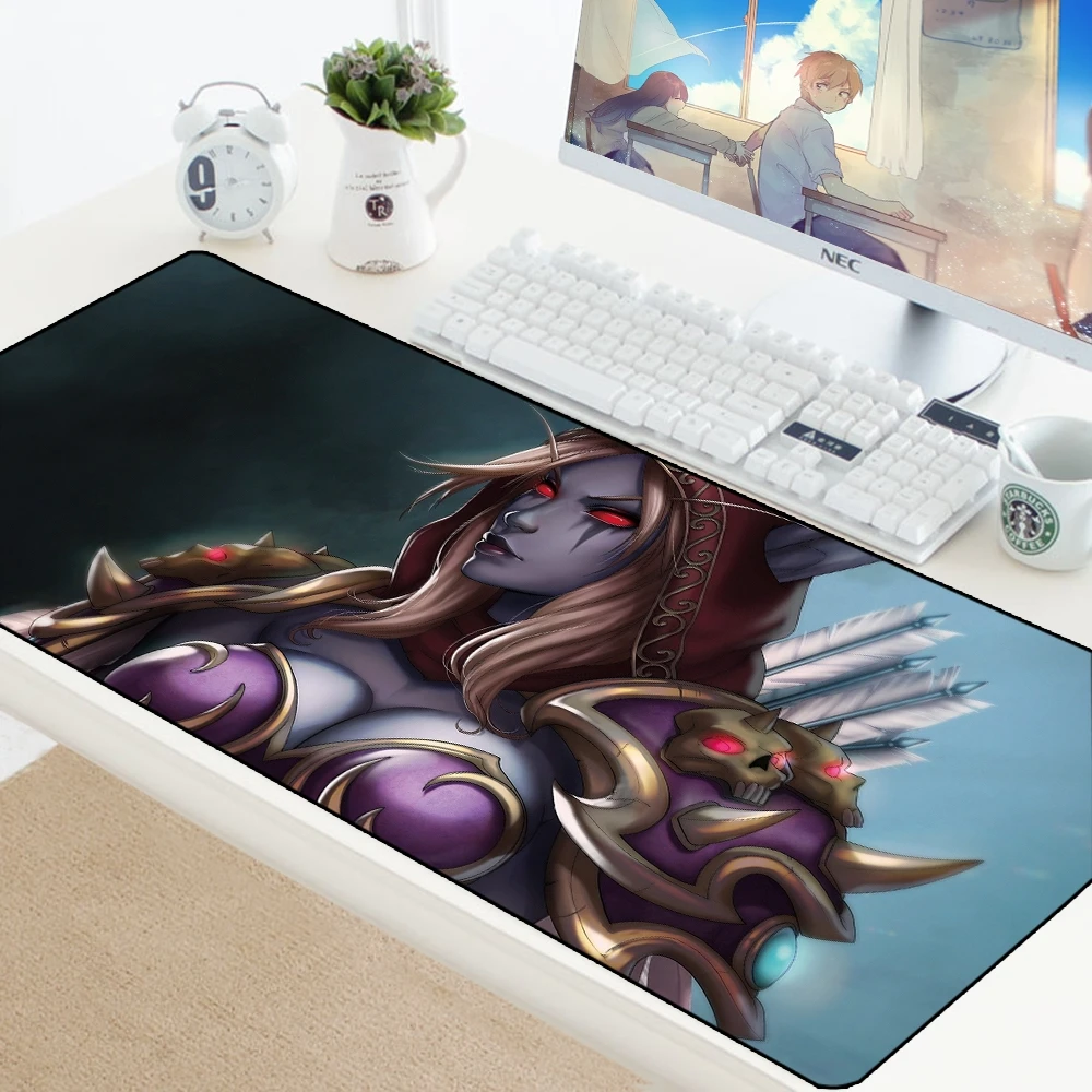 70X30 см Sylvanas WOW игровой коврик для мыши большой XL модный коврик для мыши World of Warcraft коврик для мыши для геймера ноутбука резиновый коврик для ноутбука