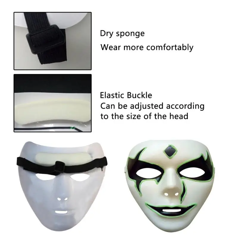 Маска для Хэллоуина украшение светящиеся маски косплея из фильма ужасы|Маски