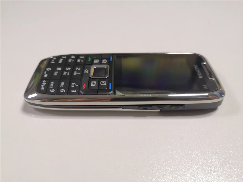 Разблокированный Nokia E51 Symbian OS 2,0 дюймов 2MP камера 3g 1050 мАч 240x320 Bluetooth Восстановленный мобильный телефон
