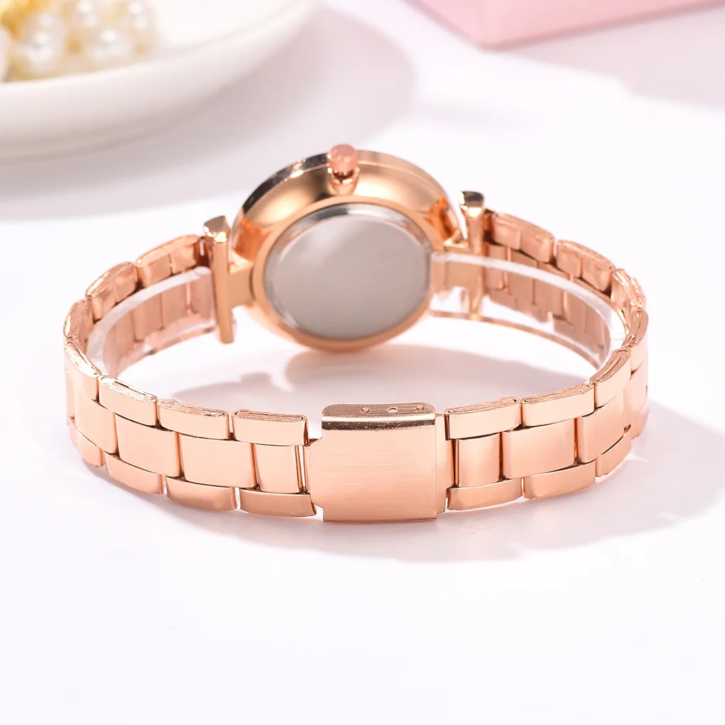 

Quartz Women Wristwatch Women Watch Fashion Casual Ladies Bracelet Luxury Rose Gold Steel Rhinetone reloj mujer zegarek damski