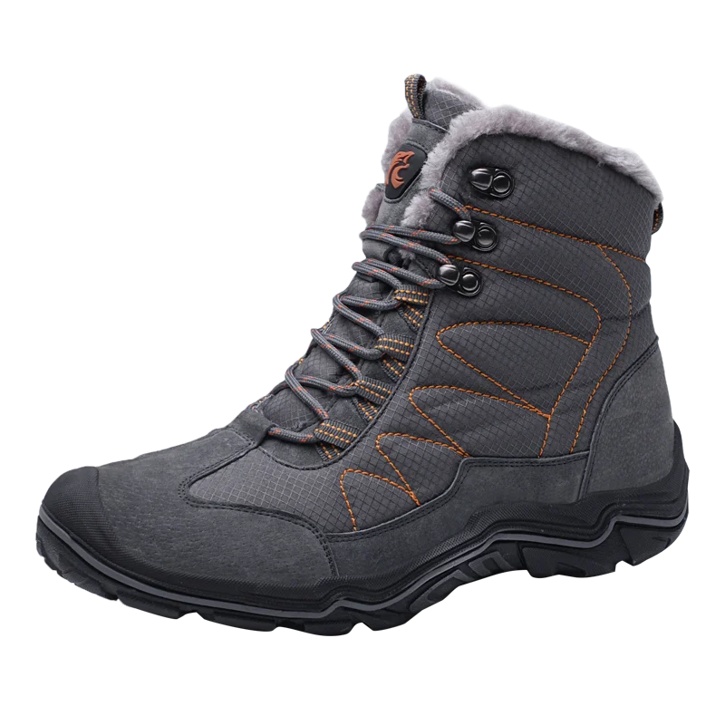 

Fashion Air Cushion Non Slip Mens Hiking Boots High-top Water-resistant Cotton Male Boots Winter Warm Comfortable Outdoor Shoes
