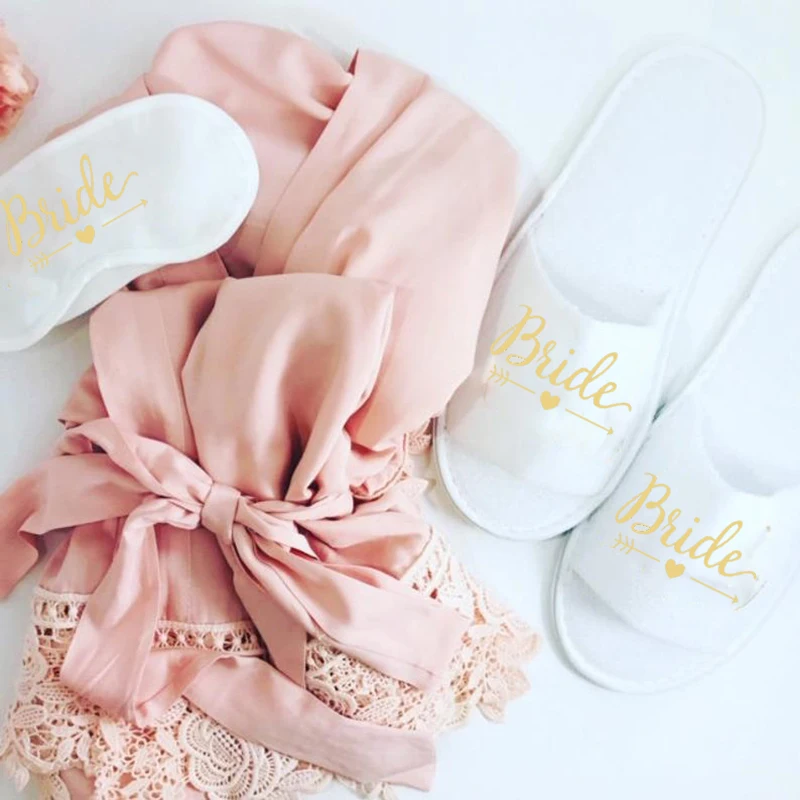 Обувь для невесты тапочки подружки маска сна подарок девичника вечерние туфли