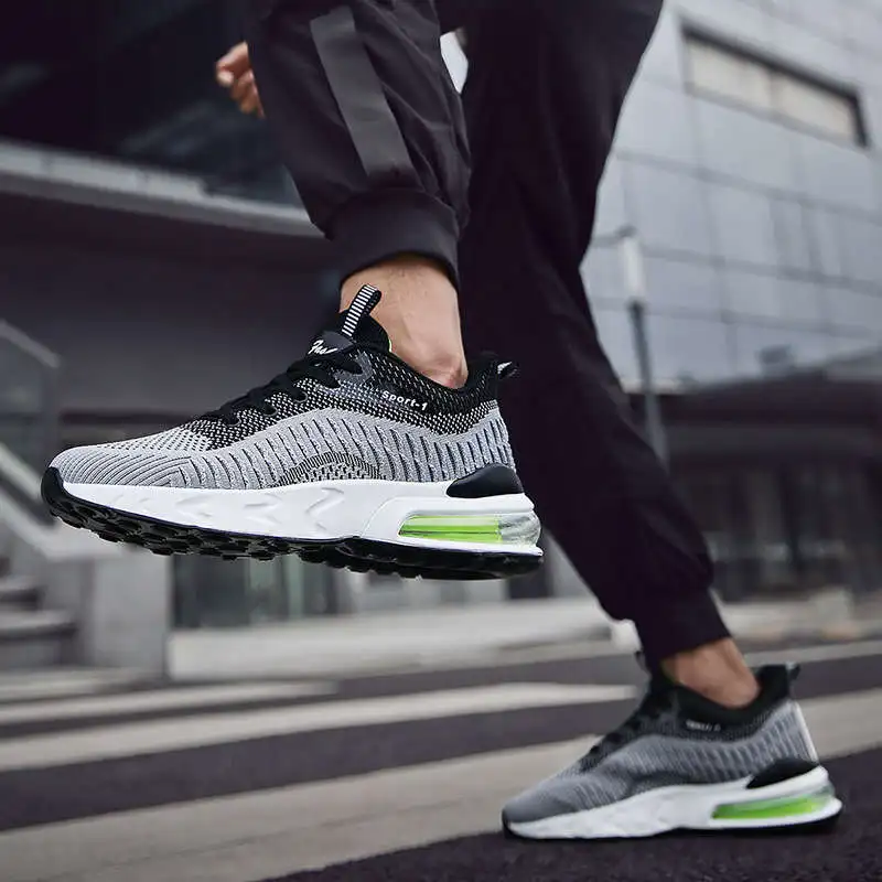 

Кроссовки мужские, кроссовки для бега, мужская спортивная обувь для бега, мужская летняя спортивная обувь для ходьбы на шнуровке Q5p