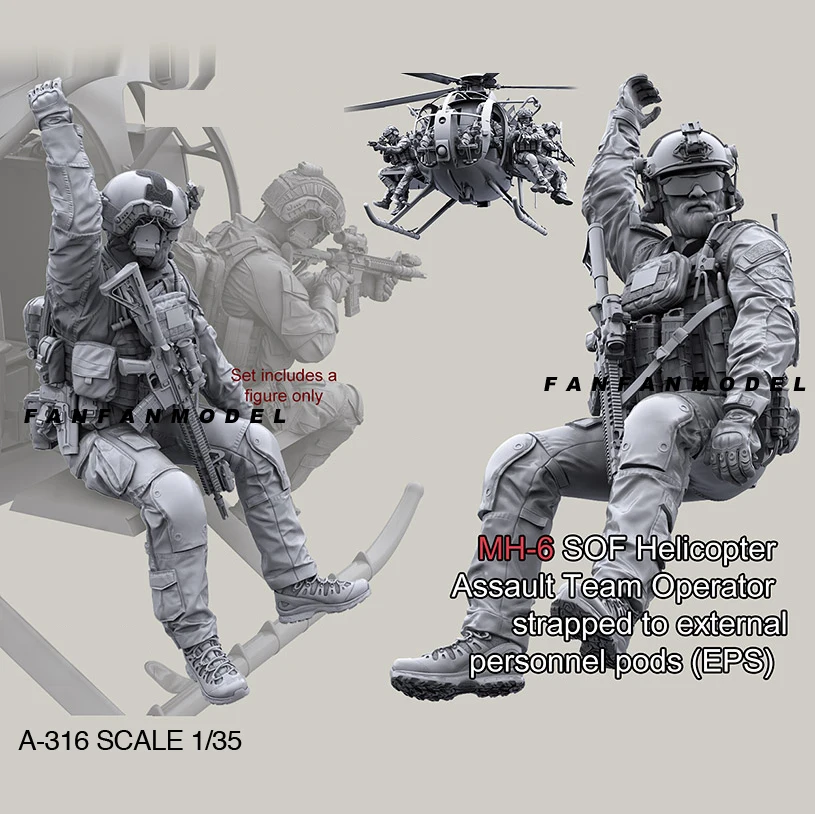 

1/35 Resin figure soldier model kits DIY toy self-assembled A-316