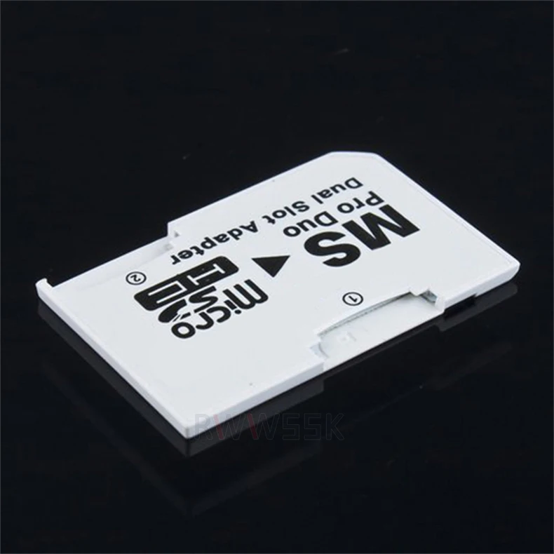 20 шт./лот двойной 2 слота Micro SD TF для MS Card Pro Duo адаптер PSP|Адаптеры карт памяти| |