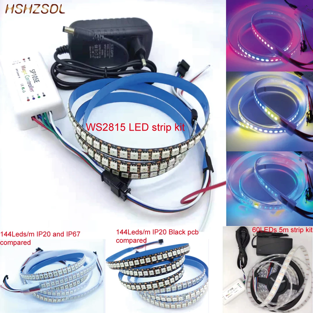 Светодиодная Пиксельная лента 12 В волшебный цвет dream WS2815B 5050RGB светодиодный 1
