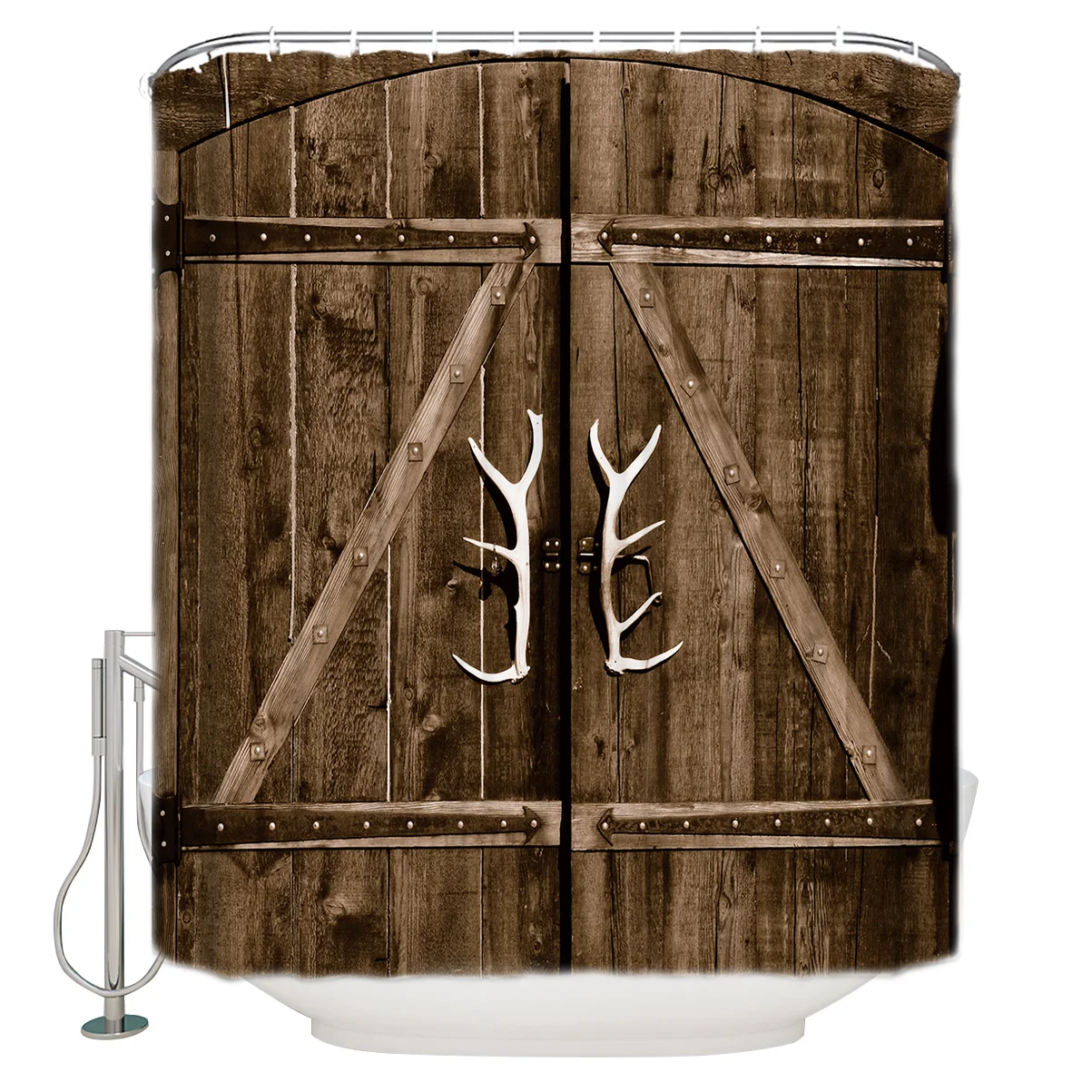 Рога дверная ручка занавеска для душа ванная декоративная ткань