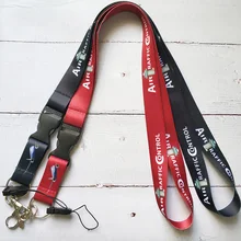 1PC ATC Keychain Fashion Trinket Phone Strap Embroidery Keychain Pilot Aviation Air Traffic Controller Lanyard Christmas Gift