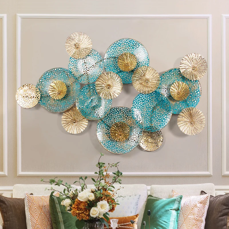 3D французские железные настенные украшения творческий гостиная nordic дома ручной