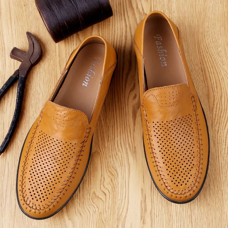 Итальянская мужская обувь повседневные Роскошные брендовые летние мужские