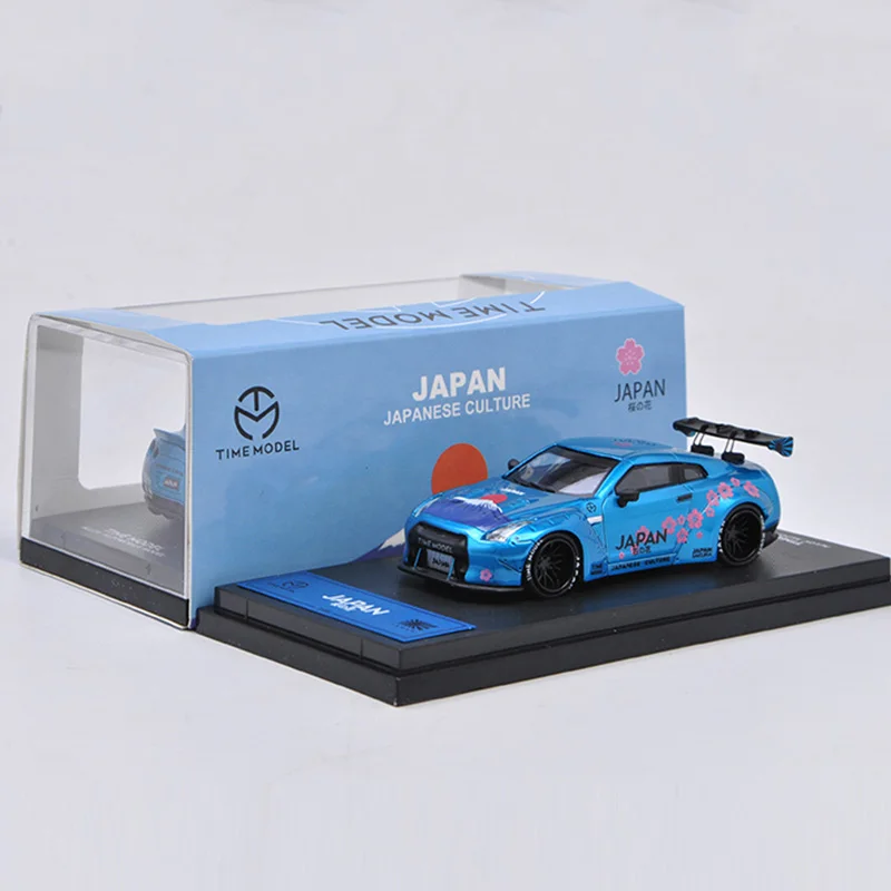 Sakula high Spoiler Модель времени 1/64 Nissan Skyline GT-R R35 японская Гора Фудзи сакула Хацунэ Мику литья под давлением модель автомобиля - Цвет: Sakula high Spoiler