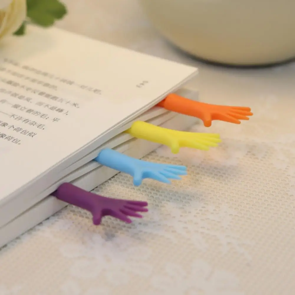 PumaBra 4Pcs Great Bookmark Stationery Creative Shape Durable Diary Bookmarks Mini Hands Modeling Bookmark Book Decoration PumaBra 4Pcs Great Bookmark Stationery Creative Shape Durable Diary Bookmarks Mini Hands Modeling Bookmark Book Decoration