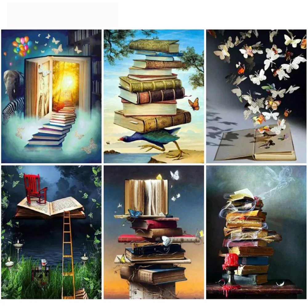 

AMY-Diamond Painting Scenery Diamond Embroidery Book DIY Cross Stitch Diamond Pattern Novel Handmade Gift