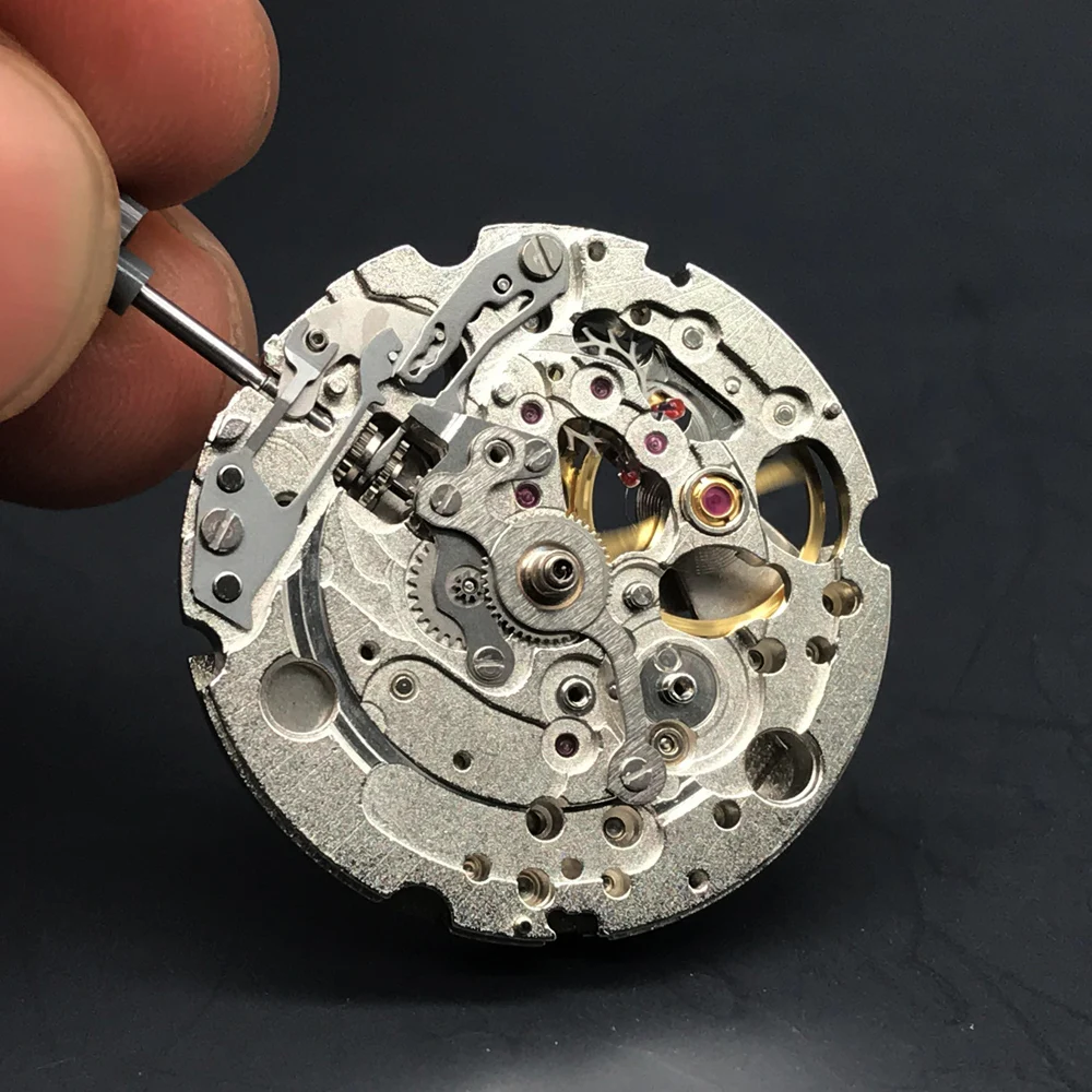 21 Jewels Brand Replace Part 82S0 Miyota Sliver Skeleton Mechanical Movement Japan Automatic Self-winding Movt Parashock enlarge