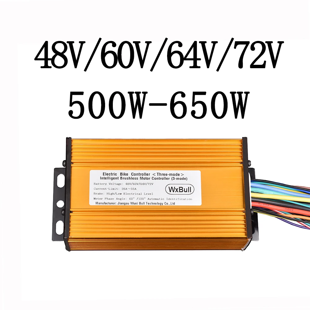 Универсальный Электрический контроллер бесщеточный 48 В 60 в 64 72 3 режимный