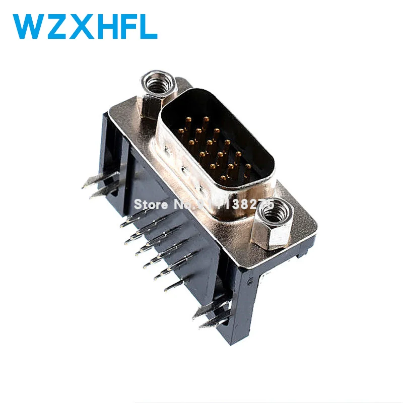 10 шт. DB15 DR15 3 ряда параллельный порт 15 Pin D Sub Female Way PCB 90 градусов Разъем розетка