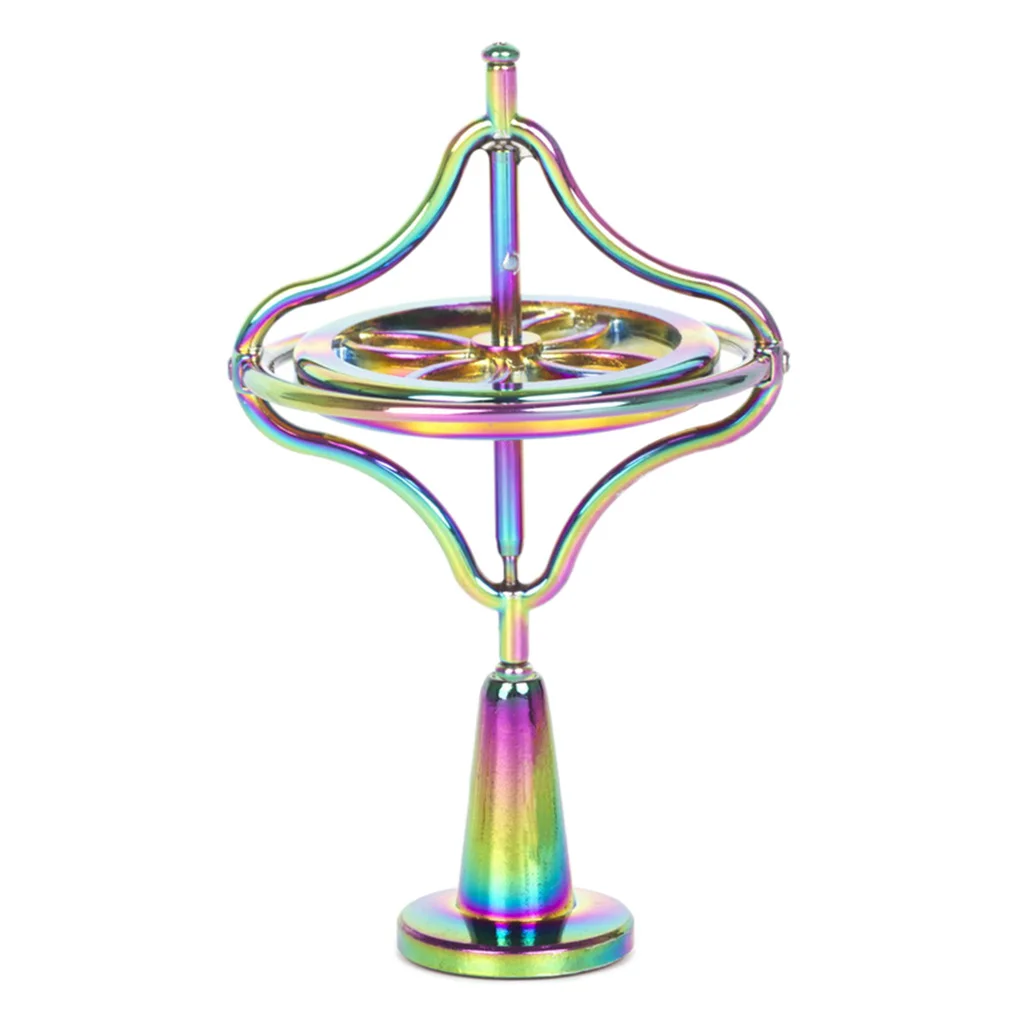 

Alloy Gyroscope Pressure Relieve Spinning Top Classic Balance Toy Colorful