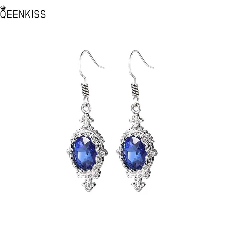 

Ювелирные изделия QEENKISS eg6264, оптовая продажа, модные женские серьги-подвески из белого золота 18 карат в стиле ретро, подарок на день рождения,...