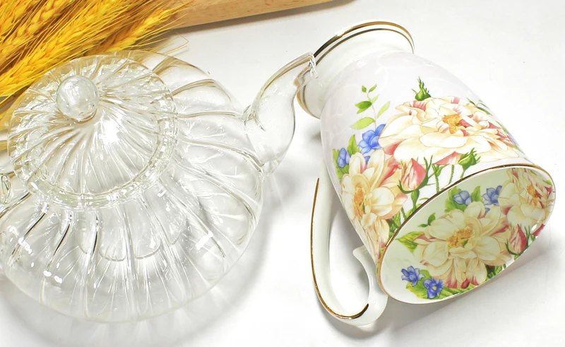 Фарфоровый чайный набор tazas espresso керамический креативный подарок 2 шт. | Дом и сад