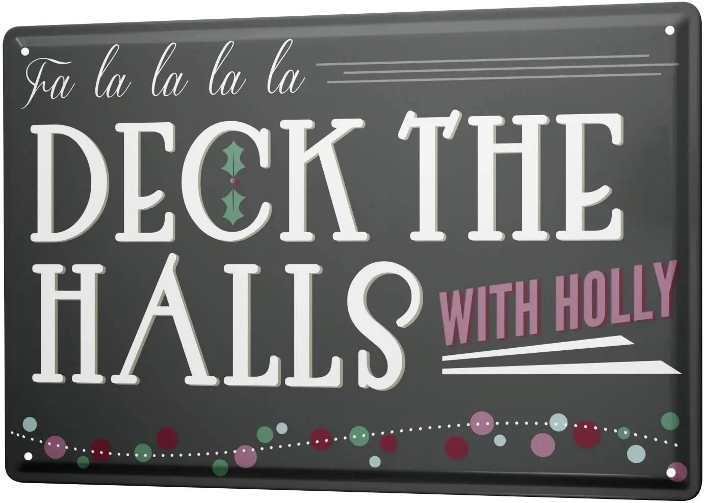 

SINCE 2004 Tin Sign Metal Plate Decorative Sign Home Decor Plaques Fun Deck The Halls