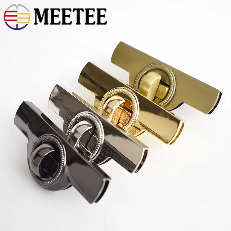 Meetee 2/5 шт Арка металлический замок пряжки для сумочки пряжка кольцо тянуть твист