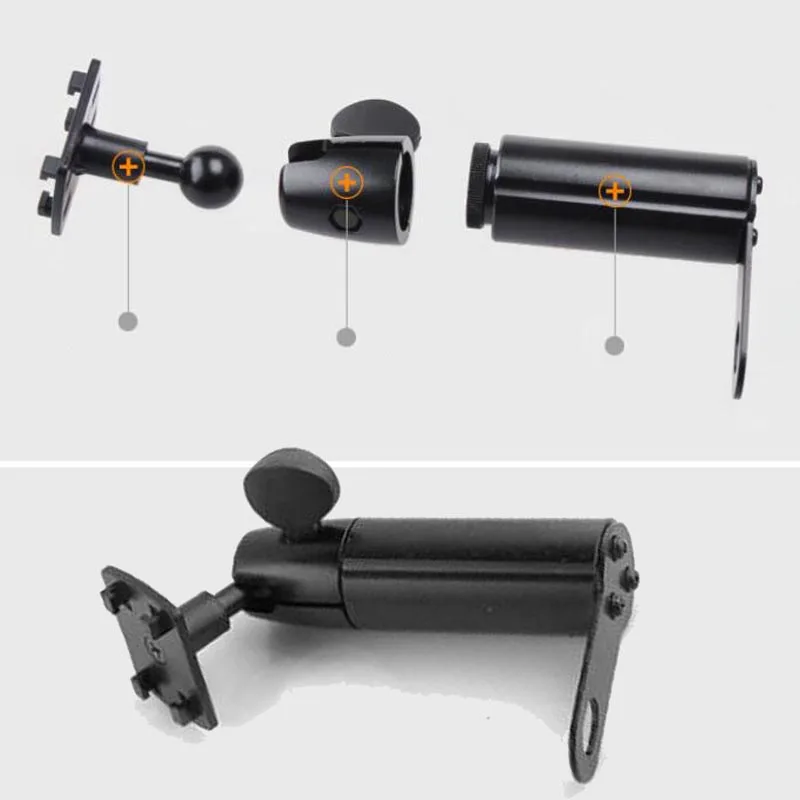 Черный алюминиевый сплав мобильный телефон кронштейн мотоцикл зеркало заднего