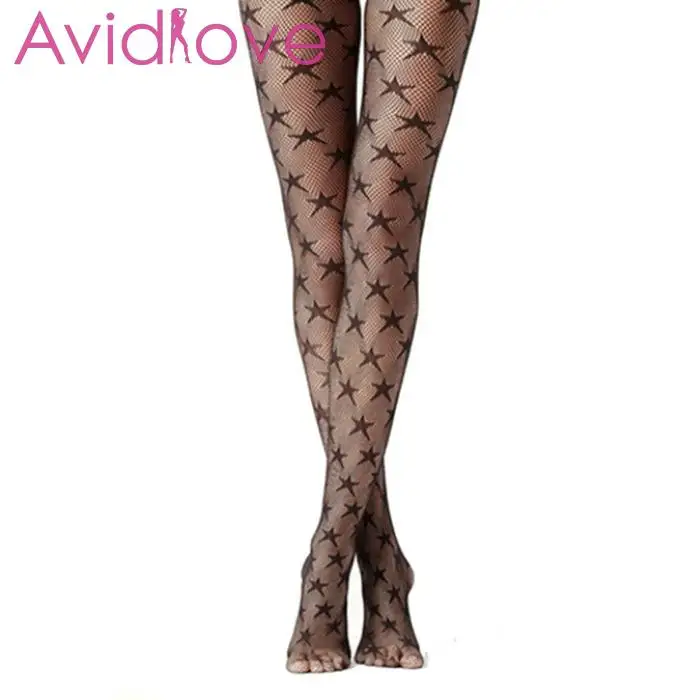 Женские пикантные сетчатые колготки эротические со звездами модные для женщин |