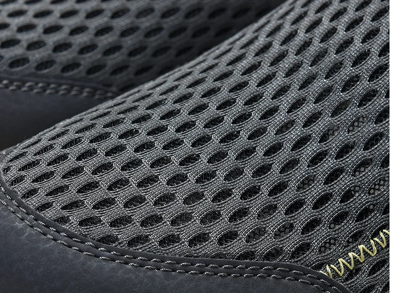 Мужские сетчатые слипоны серые повседневные туфли на толстой подошве