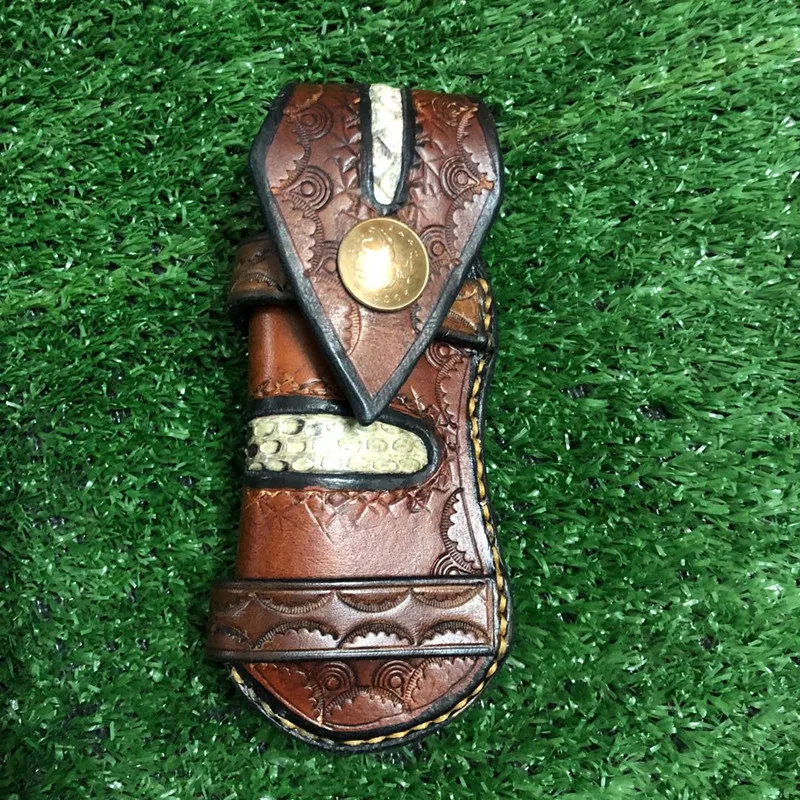 Кожаный чехол для ножей высокое качество тройное лезвие складной повседневного