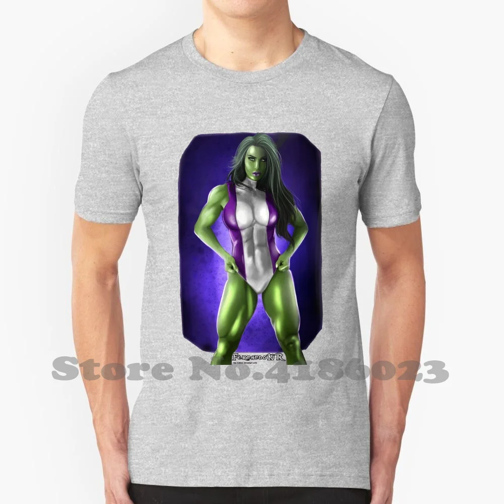 

Черно-белая футболка She Hulk для мужчин и женщин She Hulk