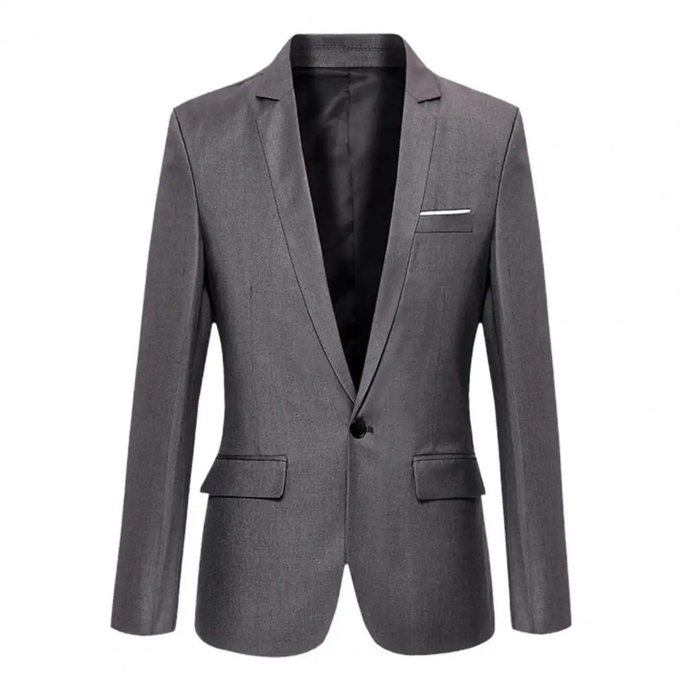 

Men Blazer Lapel Slim Wedding Suit Coat Business Blazer Fashion Suit Jacket