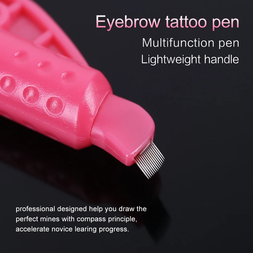 Профессиональный Перманентный макияж 4 цвета одноразовые ручки для