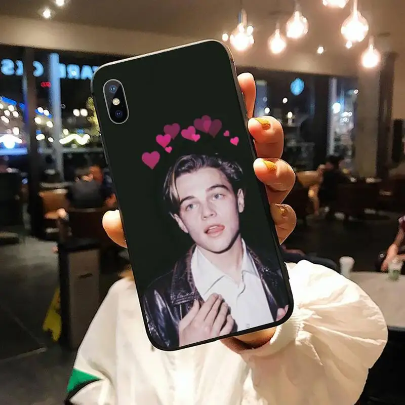 

Young Leonardo DiCaprio famous actor Phone Case for iPhone 11 12 pro XS MAX 8 7 6 6S Plus X 5S SE 2020 XR luxury design shell