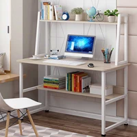 100120cm multi layer modern office desk computer table laptop study table metal steel frame easy assemble home office for work