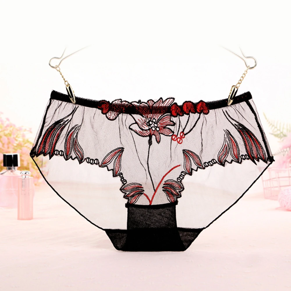 Бесшовные кружева сексуальная Чистая Пряжа трусики с низкой талией в искушение