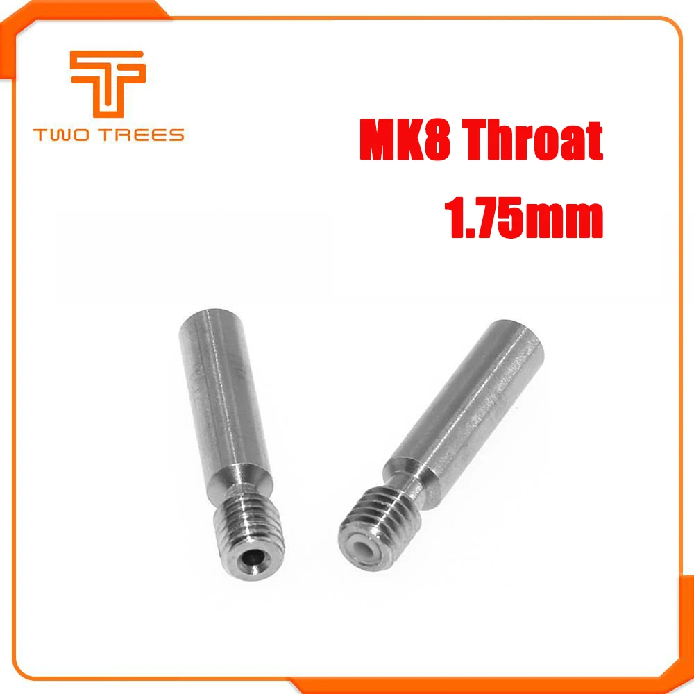 5 шт./лот MK8 горло экструдера Hotend Фидер M6 горло с трубкой 6*30 мм нержавеющая сталь 1,75 мм нити 3D принтеры
