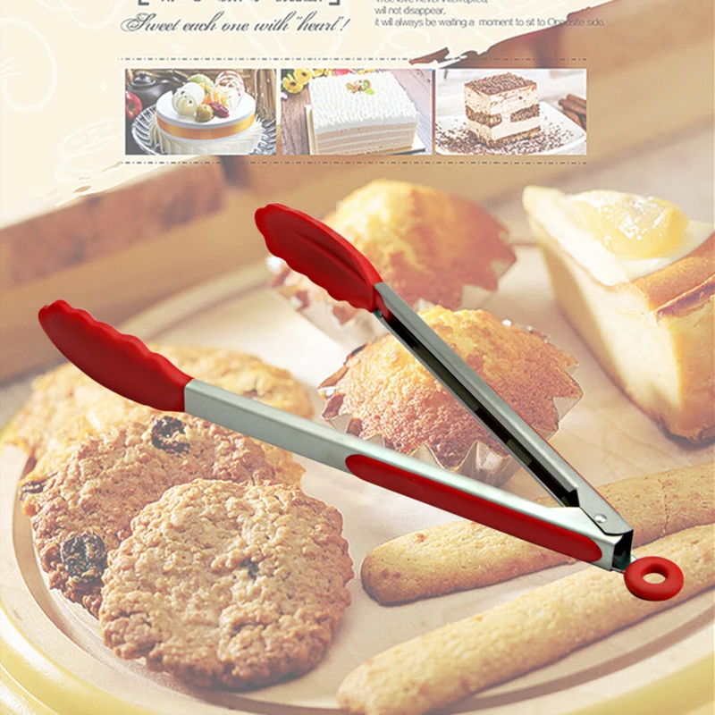 Зажим из нержавеющей стали для еды высокотемпературный зажим барбекю гриля