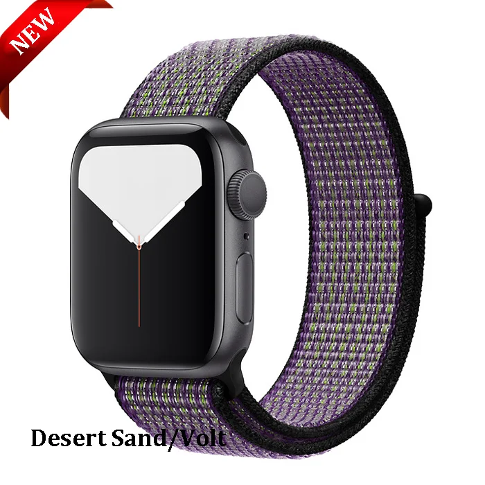 Desert Sand Volt EIMO ремешок для Apple Watch ремешок 44 мм 40 мм Apple Watch 4 5 3 2 1 iwatch ремешок 42 мм 38 мм Спортивная петля нейлоновая петля браслет ремешок для часов - Цвет ремешка: Desert Sand Volt