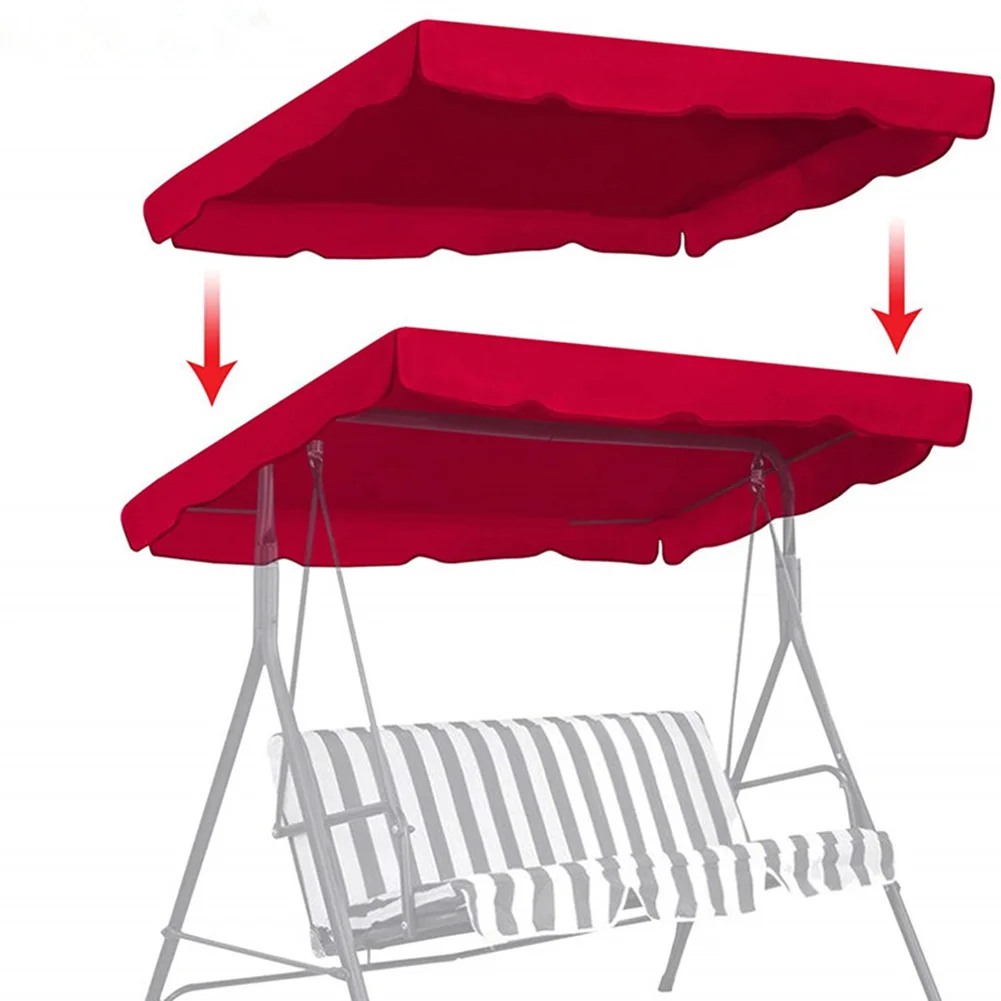 

Deluxe Outdoor Swing Canopy Replacement UV Protection Porch Tops Cover for Patio Yard Seat patiogardenfurniture