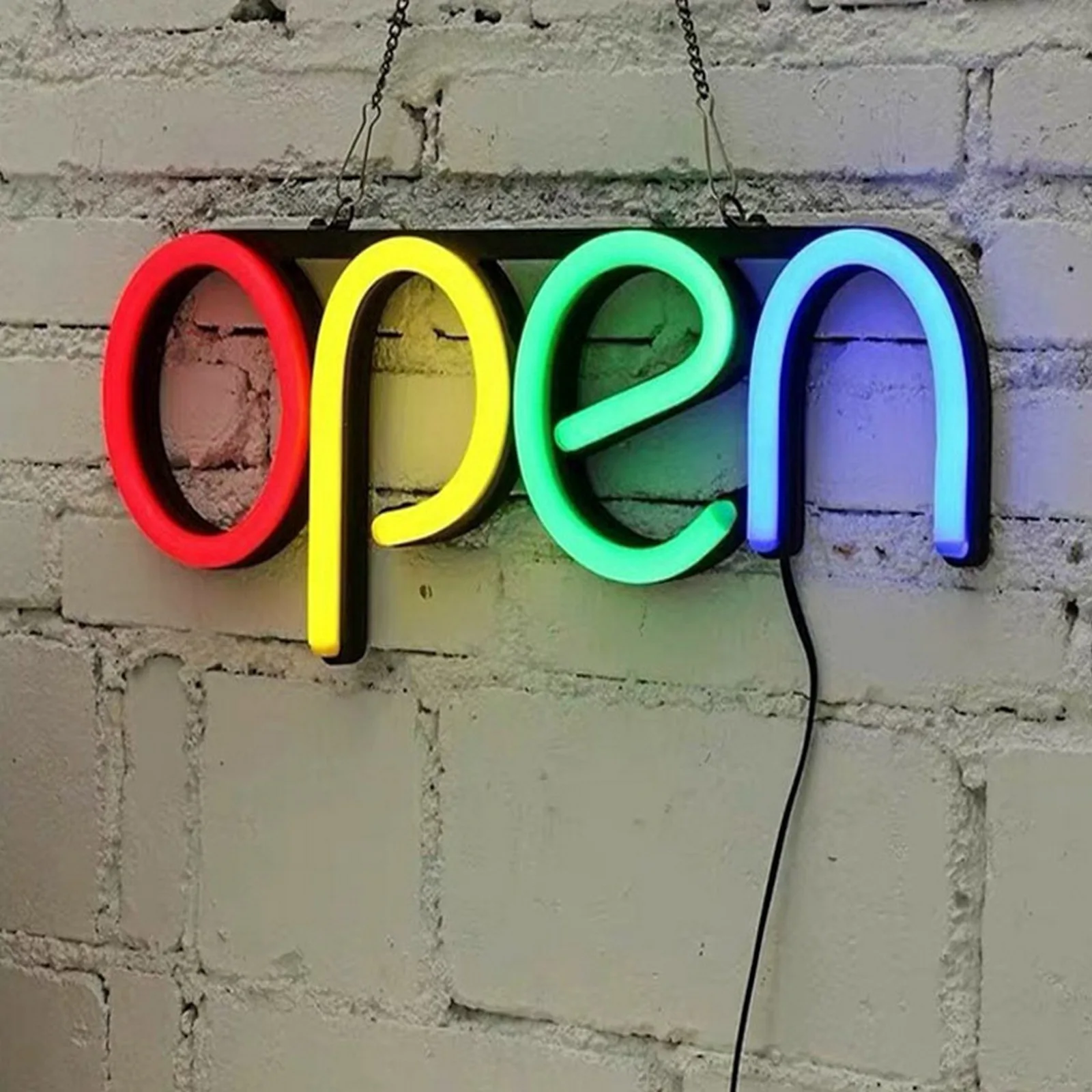 

LED Shop Opening OPEN Sign Business Store Neon Sign Advertising Lamp Light Window Chandelier Big Top Flashing Attract Attention
