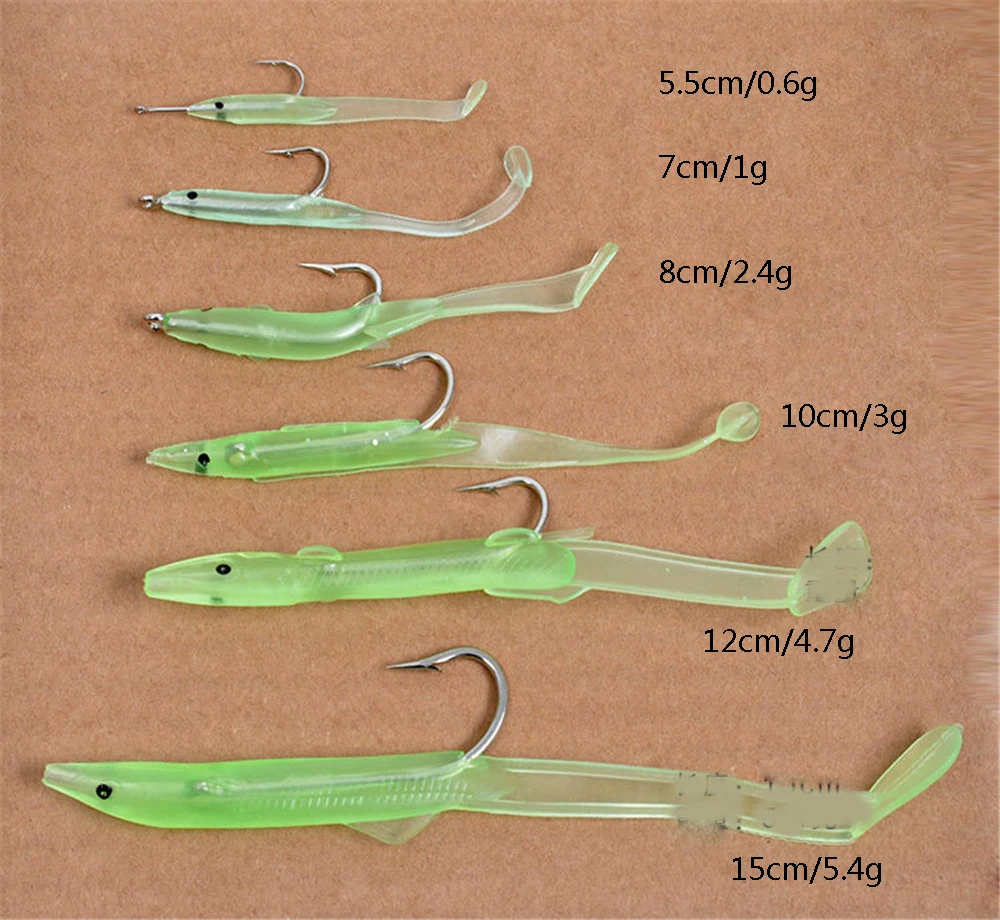 Olta 10 шт./компл. мягкие приманки для ловли рыбы один свиная шеда Easy Shiner от CrankBait