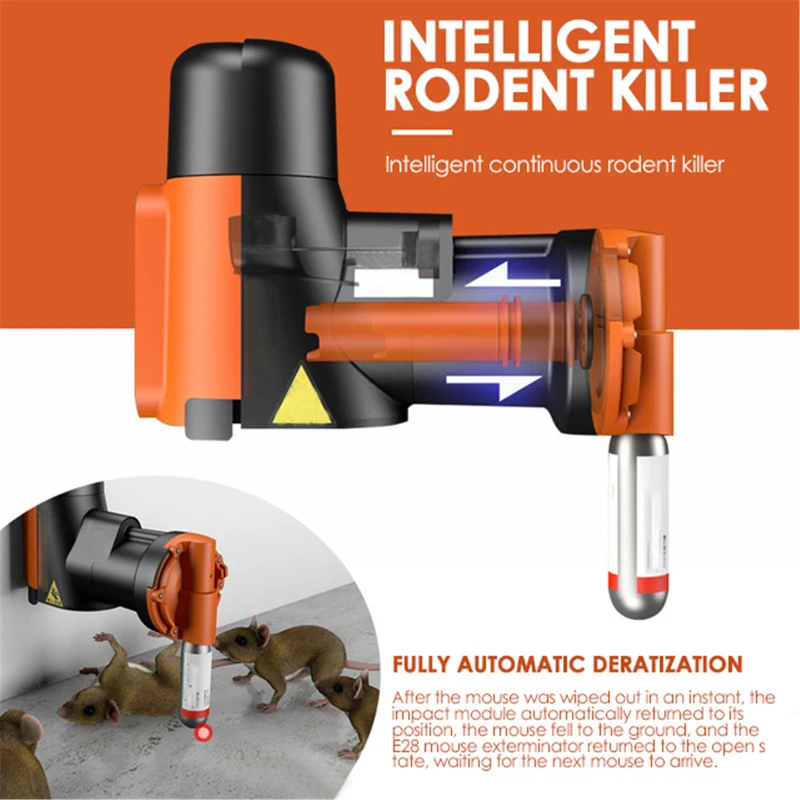 Automatic Humane Non-Toxic Mouse Trap Kit Rat Mouse Multi-catch Trap Rat Trap Machine CO2 Cylinders Humane Non-toxic Smart